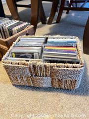 MaxSold Auction: CD collection - various artists and genres includes wood crates and baskets  - Greater Sudbury (Ontario, Canada) PARTNER MANAGED Estate Sale Online Auction -  Pebble Hill Place