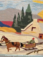 MaxSold Auction: Embroidered Winter Landscape with Horse and Sleigh, Painted Wood Frame - Greater Sudbury (Ontario, Canada) PARTNER MANAGED Estate Sale Online Auction -  Pebble Hill Place