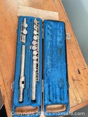 MaxSold Auction: Flute with case  - Greater Sudbury (Ontario, Canada) PARTNER MANAGED Estate Sale Online Auction -  Pebble Hill Place