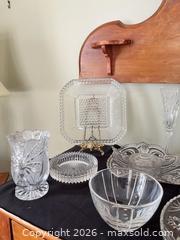 MaxSold Auction: Glass and Crystal Lot - 19 pieces  - Greater Sudbury (Ontario, Canada) PARTNER MANAGED Estate Sale Online Auction -  Pebble Hill Place