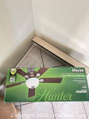 MaxSold Auction: Hunter Mayse 52 in. Ceiling Fan with Light, Antique Pewter - Greater Sudbury (Ontario, Canada) PARTNER MANAGED Estate Sale Online Auction -  Pebble Hill Place