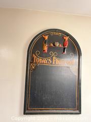 MaxSold Auction: Kitchen Menu Board - Black  - Greater Sudbury (Ontario, Canada) PARTNER MANAGED Estate Sale Online Auction -  Pebble Hill Place