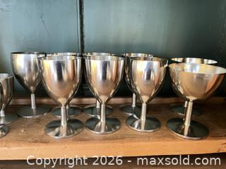 MaxSold Auction: Marked Holland Pewter Goblets and Modern Candlesticks - Greater Sudbury (Ontario, Canada) PARTNER MANAGED Estate Sale Online Auction -  Pebble Hill Place