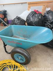 MaxSold Auction: Mark's Choice Two-Wheel Wheelbarrow, Teal Plastic Tub - Greater Sudbury (Ontario, Canada) PARTNER MANAGED Estate Sale Online Auction -  Pebble Hill Place