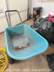 MaxSold Auction: Mark's Choice Two-Wheel Wheelbarrow, Teal Plastic Tub - Greater Sudbury (Ontario, Canada) PARTNER MANAGED Estate Sale Online Auction -  Pebble Hill Place