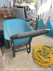 MaxSold Auction: Mark's Choice Two-Wheel Wheelbarrow, Teal Plastic Tub - Greater Sudbury (Ontario, Canada) PARTNER MANAGED Estate Sale Online Auction -  Pebble Hill Place