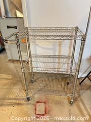 MaxSold Auction: Metal Rolling Cart - Castor wheels  - Greater Sudbury (Ontario, Canada) PARTNER MANAGED Estate Sale Online Auction -  Pebble Hill Place