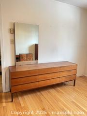 MaxSold Auction: Mid-Century Scandinavian Teak 9-Drawer Dresser with Mirror - Greater Sudbury (Ontario, Canada) PARTNER MANAGED Estate Sale Online Auction -  Pebble Hill Place