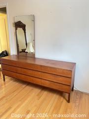 MaxSold Auction: Mid-Century Scandinavian Teak 9-Drawer Dresser with Mirror - Greater Sudbury (Ontario, Canada) PARTNER MANAGED Estate Sale Online Auction -  Pebble Hill Place