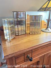 MaxSold Auction: Miniature Glass and metal display cases  - Greater Sudbury (Ontario, Canada) PARTNER MANAGED Estate Sale Online Auction -  Pebble Hill Place