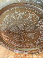 MaxSold Auction: Octagonal Brass Hand-Engraved Wall Plaque with Round Center - Greater Sudbury (Ontario, Canada) PARTNER MANAGED Estate Sale Online Auction -  Pebble Hill Place