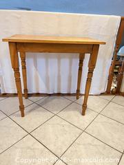 MaxSold Auction: Pine Side Table  - Greater Sudbury (Ontario, Canada) PARTNER MANAGED Estate Sale Online Auction -  Pebble Hill Place