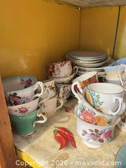 MaxSold Auction: Porcelain Teacups, Saucers & Plates — Blue, White & Floral - Greater Sudbury (Ontario, Canada) PARTNER MANAGED Estate Sale Online Auction -  Pebble Hill Place