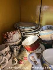 MaxSold Auction: Porcelain Teacups, Saucers & Plates — Blue, White & Floral - Greater Sudbury (Ontario, Canada) PARTNER MANAGED Estate Sale Online Auction -  Pebble Hill Place