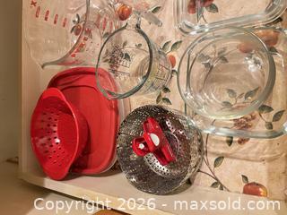 MaxSold Auction: Pyrex Glass measuring cups / storage containers  - Greater Sudbury (Ontario, Canada) PARTNER MANAGED Estate Sale Online Auction -  Pebble Hill Place