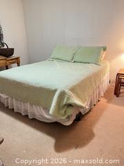 MaxSold Auction: Queen size bed frame - metal with wheels  - Greater Sudbury (Ontario, Canada) PARTNER MANAGED Estate Sale Online Auction -  Pebble Hill Place