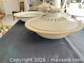 MaxSold Auction: Royal Doulton Fine Bone China Tea & Serving Set, Green Floral Square - Greater Sudbury (Ontario, Canada) PARTNER MANAGED Estate Sale Online Auction -  Pebble Hill Place