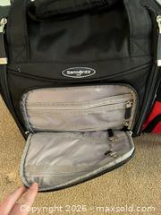 MaxSold Auction: Samsonite luggage bag / Swiss Air Luggage Carrier  - Greater Sudbury (Ontario, Canada) PARTNER MANAGED Estate Sale Online Auction -  Pebble Hill Place