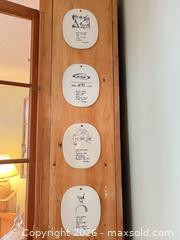 MaxSold Auction: Set of 4 Piet Hein Ceramic Wall Plaques, White & Black - Greater Sudbury (Ontario, Canada) PARTNER MANAGED Estate Sale Online Auction -  Pebble Hill Place