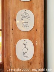 MaxSold Auction: Set of 4 Piet Hein Ceramic Wall Plaques, White & Black - Greater Sudbury (Ontario, Canada) PARTNER MANAGED Estate Sale Online Auction -  Pebble Hill Place