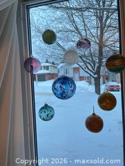 MaxSold Auction: Set of 9 Hand-Blown Glass Hanging Ornaments / Suncatchers - Greater Sudbury (Ontario, Canada) PARTNER MANAGED Estate Sale Online Auction -  Pebble Hill Place
