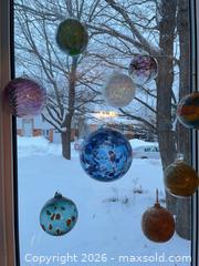 MaxSold Auction: Set of 9 Hand-Blown Glass Hanging Ornaments / Suncatchers - Greater Sudbury (Ontario, Canada) PARTNER MANAGED Estate Sale Online Auction -  Pebble Hill Place