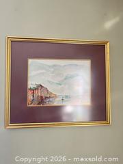 MaxSold Auction: Signed Watercolor Seascape, Limited Edition, Framed in Gold - Greater Sudbury (Ontario, Canada) PARTNER MANAGED Estate Sale Online Auction -  Pebble Hill Place