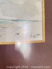 MaxSold Auction: Signed Watercolor Seascape, Limited Edition, Framed in Gold - Greater Sudbury (Ontario, Canada) PARTNER MANAGED Estate Sale Online Auction -  Pebble Hill Place