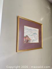 MaxSold Auction: Signed Watercolor Seascape, Limited Edition, Framed in Gold - Greater Sudbury (Ontario, Canada) PARTNER MANAGED Estate Sale Online Auction -  Pebble Hill Place