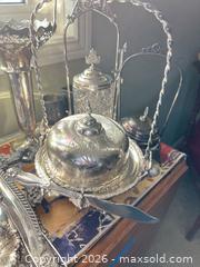 MaxSold Auction: Silverplated Victorian / Mid-Century Tea & Serving Set - Greater Sudbury (Ontario, Canada) PARTNER MANAGED Estate Sale Online Auction -  Pebble Hill Place