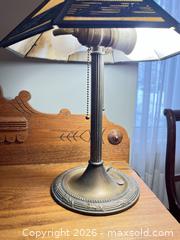 MaxSold Auction: Stained Glass Lamp with metal base  - Greater Sudbury (Ontario, Canada) PARTNER MANAGED Estate Sale Online Auction -  Pebble Hill Place