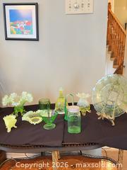 MaxSold Auction: Uranium Glass Assorted Vintage Decorative Glassware Lot - Greater Sudbury (Ontario, Canada) PARTNER MANAGED Estate Sale Online Auction -  Pebble Hill Place