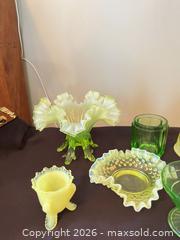 MaxSold Auction: Uranium Glass Assorted Vintage Decorative Glassware Lot - Greater Sudbury (Ontario, Canada) PARTNER MANAGED Estate Sale Online Auction -  Pebble Hill Place