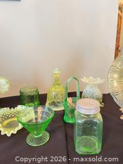 MaxSold Auction: Uranium Glass Assorted Vintage Decorative Glassware Lot - Greater Sudbury (Ontario, Canada) PARTNER MANAGED Estate Sale Online Auction -  Pebble Hill Place