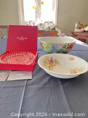 MaxSold Auction: Waterford Crystal Christmas Plate with Two Porcelain Bowls - Greater Sudbury (Ontario, Canada) PARTNER MANAGED Estate Sale Online Auction -  Pebble Hill Place