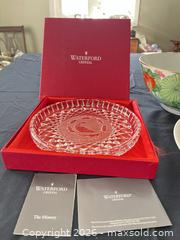 MaxSold Auction: Waterford Crystal Christmas Plate with Two Porcelain Bowls - Greater Sudbury (Ontario, Canada) PARTNER MANAGED Estate Sale Online Auction -  Pebble Hill Place