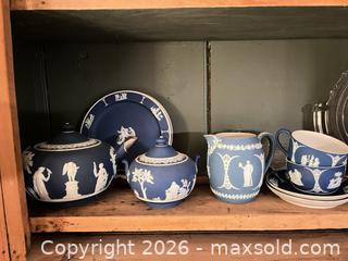 MaxSold Auction: Wedgwood Blue Jasperware Tea Set - Greater Sudbury (Ontario, Canada) PARTNER MANAGED Estate Sale Online Auction -  Pebble Hill Place