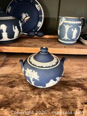 MaxSold Auction: Wedgwood Blue Jasperware Tea Set - Greater Sudbury (Ontario, Canada) PARTNER MANAGED Estate Sale Online Auction -  Pebble Hill Place