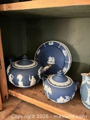 MaxSold Auction: Wedgwood Blue Jasperware Tea Set - Greater Sudbury (Ontario, Canada) PARTNER MANAGED Estate Sale Online Auction -  Pebble Hill Place