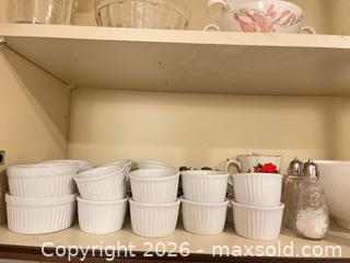 MaxSold Auction: White Ramekins / white Bowl / mugs  - Greater Sudbury (Ontario, Canada) PARTNER MANAGED Estate Sale Online Auction -  Pebble Hill Place