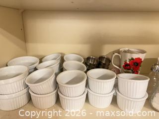 MaxSold Auction: White Ramekins / white Bowl / mugs  - Greater Sudbury (Ontario, Canada) PARTNER MANAGED Estate Sale Online Auction -  Pebble Hill Place