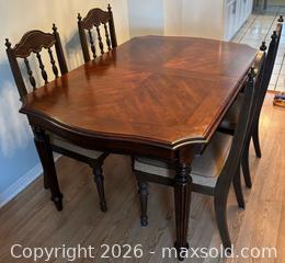 MaxSold Auction: 7-Piece Solid Wood Dark Brown Traditional Dining Set - Hamilton (Ontario, Canada)  PARTNER MANAGED Estate Sale Online Auction - Barton Street East
