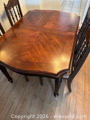 MaxSold Auction: 7-Piece Solid Wood Dark Brown Traditional Dining Set - Hamilton (Ontario, Canada)  PARTNER MANAGED Estate Sale Online Auction - Barton Street East