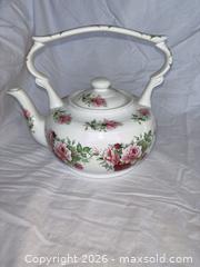 MaxSold Auction: Assorted Floral Porcelain & Bone China Collection – Teapot, Cups, Vase & Creamers - Hamilton (Ontario, Canada) SELLER MANAGED Estate Sale Online Auction - Barton Street East