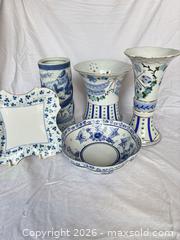 MaxSold Auction: Blue and White Porcelain/Ceramic Lot, 5 Pieces - Hamilton (Ontario, Canada) SELLER MANAGED Estate Sale Online Auction - Barton Street East,