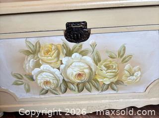 MaxSold Auction: Hand-Painted Floral Wood Blanket Chest, Medium - Hamilton (Ontario, Canada) SELLER MANAGED Estate Sale Online Auction - Barton Street East,