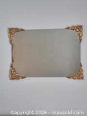 MaxSold Auction: Set of 2 Rectangular Frameless Wall Mirrors with Gold Corner Ornaments - Hamilton (Ontario, Canada)  PARTNER MANAGED Estate Sale Online Auction - Barton Street East