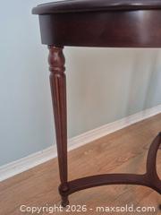 MaxSold Auction: The Bombay Company Demi-Lune Console Table, Dark Brown - Hamilton (Ontario, Canada) SELLER MANAGED Estate Sale Online Auction - Barton Street East