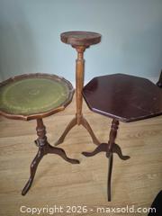 MaxSold Auction: Vintage Plant Stands, 3 pieces  - Hamilton (Ontario, Canada)  PARTNER MANAGED Estate Sale Online Auction - Barton Street East