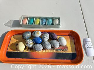 MaxSold Auction: Alabaster Eggs Decor  - Livermore (California, USA) SELLER MANAGED Estate Sale Online Auction - Hansen Road